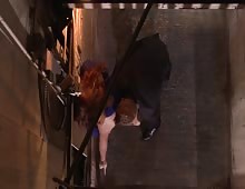 Redhead Hottie Zoe Voss Fucked In Old Elevator