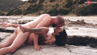 German Amateur Couple Enjoy Sensual Fuck Outdoors At The Beach   MyDirtyHobby German Amateur Sex