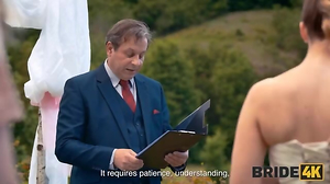 BRIDE4K.wrath Ash Ash Blonde Bride With Inborn Globes  A Fury Boink On Her Naughty Wedding