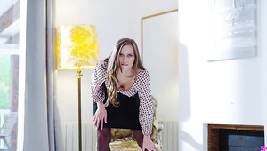 Blonde Chick In Stocking Bounce On That Dick Really Good After She Gave It A Proper Bj