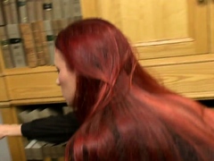 Milf Redhead Faye Busy Day At The Office