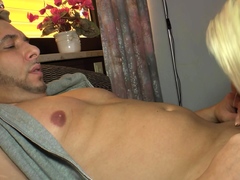 German Blonde Stepsister Seduces Her Shy Stepbrother