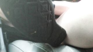 Full Uncut, Goth Touches Herself In Cemetery, Outdoors, Public Masturbation