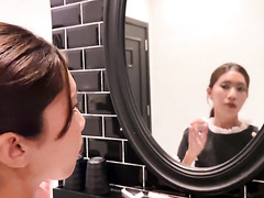 Petite Asian Maid Helps Her Boss Get Well With A Nice Handjob And Blowjob