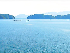 Sexy Japanese MILF Is Washing Her Gorgeous Body & Masturbating On The Balcony Overlooking The Sea