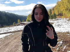 Well Shaped Amateur Teases To Fuck Her Outdoors   Sweetie Fox