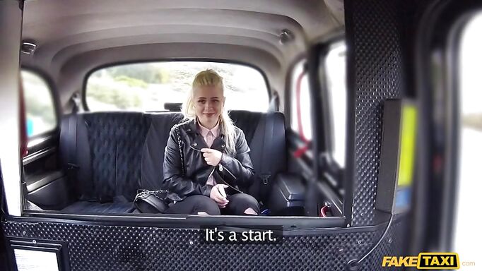 Russian Blonde Pays Taxi Fare With Her Throat
