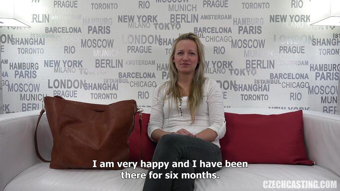 Blonde Czech Gets Fingered Hard