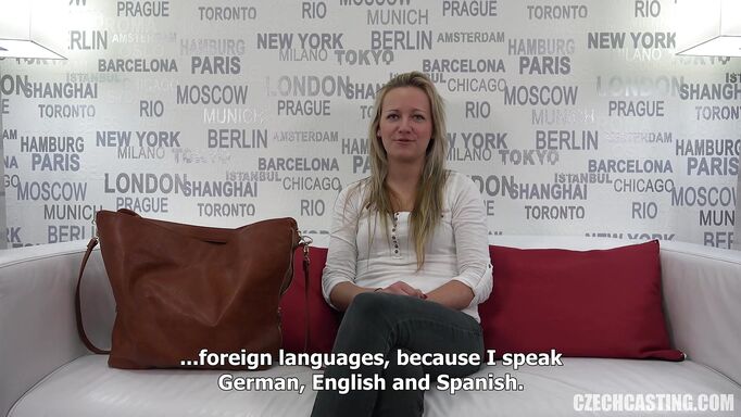 Blonde Czech Gets Fingered Hard