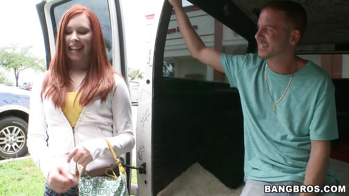 Hot Redhead That Take A Ride In The Bang Bus
