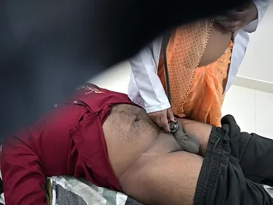 Indian Nurse Examines Patient’s Dick In Hospital Bed With A Naughty Twist