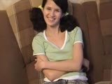 Cute Russian Teen In Pigtails First Video Casting