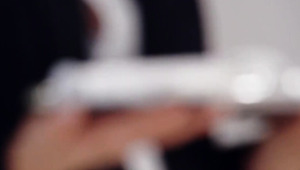 Sexy High Heel Blindfolded Brunette Is Pleasured And Seduced To Take Part In Sensual Threesome Anal Fuck