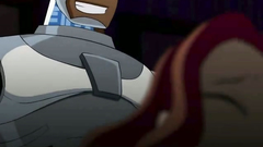 Teen Titans And Their Cyborg Are Banging Hot Redhead In Sex Cartoon