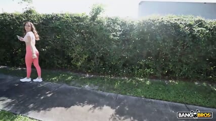 BANGBROS   Scarlett Page Boards The Bang Bus And Offers Her Tight Asshole For A Good Pounding