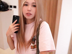 Asian Cutie Talks With Her Mom On The Phone To Calm Her Down While Getting Fucked By A Friend