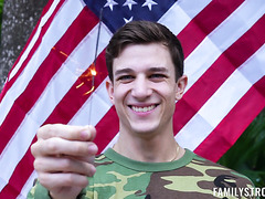 The Most American Porn Ever! Blondie Facialized After July 4th Threesome