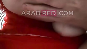 Arab Beauty Captivates With Sultry Intimate Hijab Allure