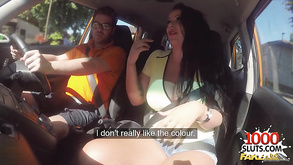 Buxom Milf In The Car