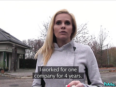 Real Job Interview With Public Fuck In Car With Hot Blonde MILF