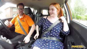 Voluptuous Redhead Harley Morgan Fucks In Car