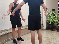 Brunette Girl Wearing Sunglasses Gives Her Boyfriend A Nice Blowjob