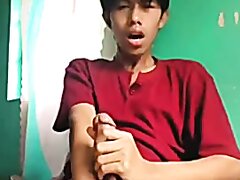 Asian Teen Twink Jerking Cumshot