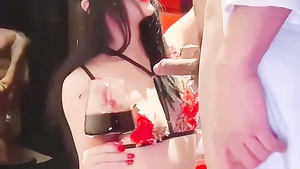 Chinese Escort Vivian Hotel Facial Scene