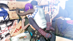 Two Cartoon Boy Hardcore Fucking One Teen In Her Anal And Pussy   Double Penetration