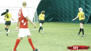 Hot Foursome Orgy After Football