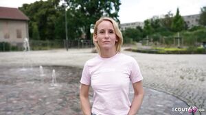 GERMAN SCOUT   Skinny Mature Melisa Rose Pick Up For No Condom Casting Fuck