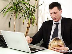 German Chick Anny Aurora Fucks Like A Slut In Her Boss’ Office