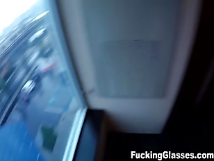 Fucking Glasses   Cock Rider With Bouncy Boobs