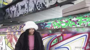 GERMAN SCOUT   No Condom Anal Sex At Pick Up Casting For Black Girl Vicky Menage
