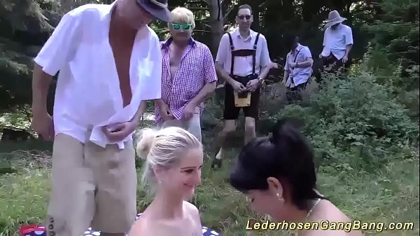 Wild German Outdoor Groupsex Orgy