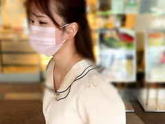 Had A Dinner With My Gorgeous Japanese Coworker Before I Fucked Her Through Torn Pantyhose