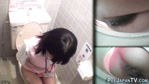 Asian 18 Year Old Filmed Peeing