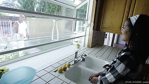 Huge Black Dick Penetrates Tight Anal Hole Of Naughty Korean Chick Saya Song