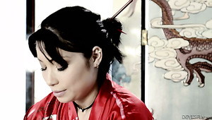 Awesome South Korean Masseuse Rina Ellis Rides Strong Boner Cock On Top