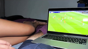 Tanned Stepsis Craved A Dick Inside Badly And Didn’t Let Him Watch The Game