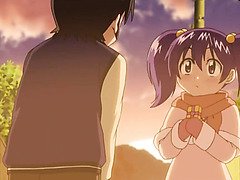 Uncensored Hentai: Busty Blue Hair Kakushi Dere Rewards Her Step Bro With The Long Desired Fuck