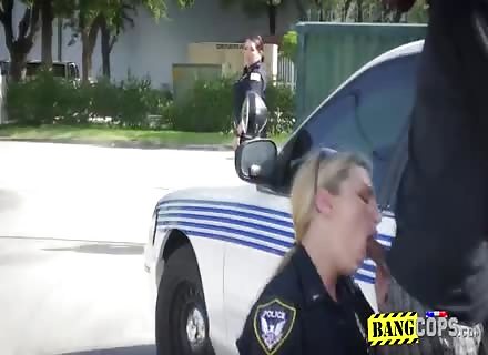 Naughty Bike Rider Is Apprehended By Cock Hungry Milfs Cop 2