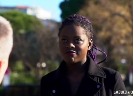 Slutty Chocolate Babe Gets Her Holes Double Poked