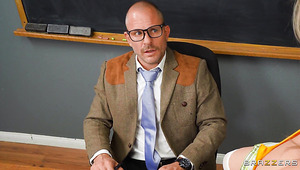 It Is Not The Most Appropriate Blouse For School, Because It Reveal The Big Tits Of A Horny Teen