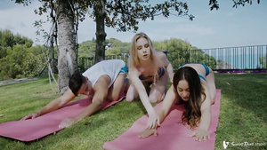 Alecia Fox & Ginebra Bellucci   The Yoga Teacher 3Some Sex