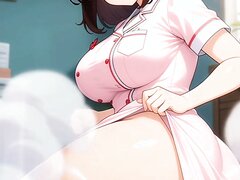 (Ai) Anime Nurse Farts On Tiny Man