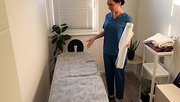 Busty Masseuse Ends Up Jerking A Horny Client Off POV
