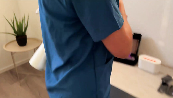 Busty Masseuse Ends Up Jerking A Horny Client Off POV