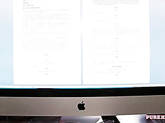 Anna Darling Flirts With A Colleague And Fucks Him In Office