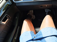 Taxi Driver Does Tender Public Fingering While Driving Slut In Pink Panties Home